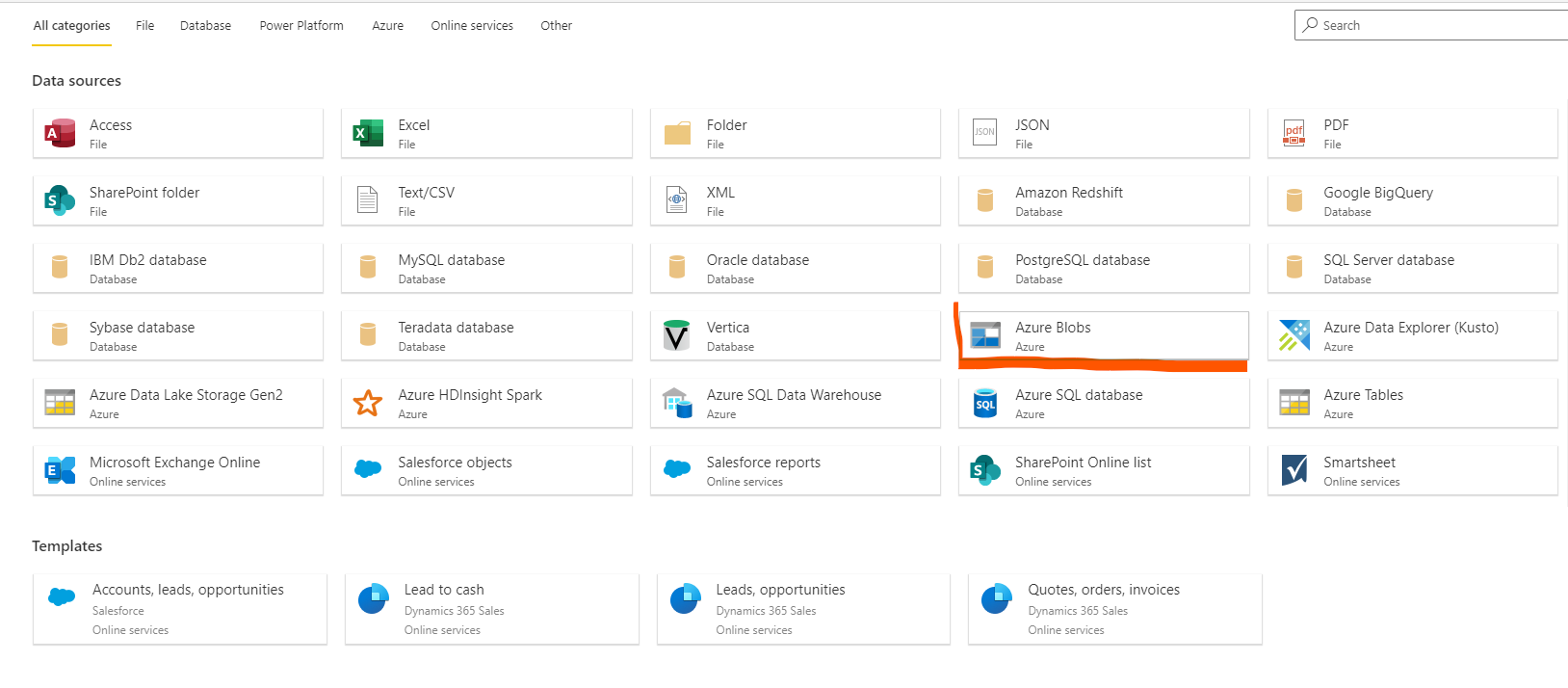 Power BI Service connect to Azure Storage Blob - Microsoft Fabric Community