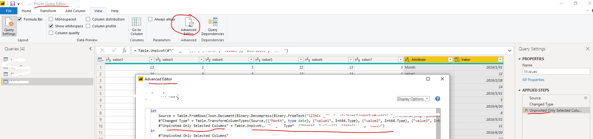 missing values when unpivoting column - Microsoft Fabric Community