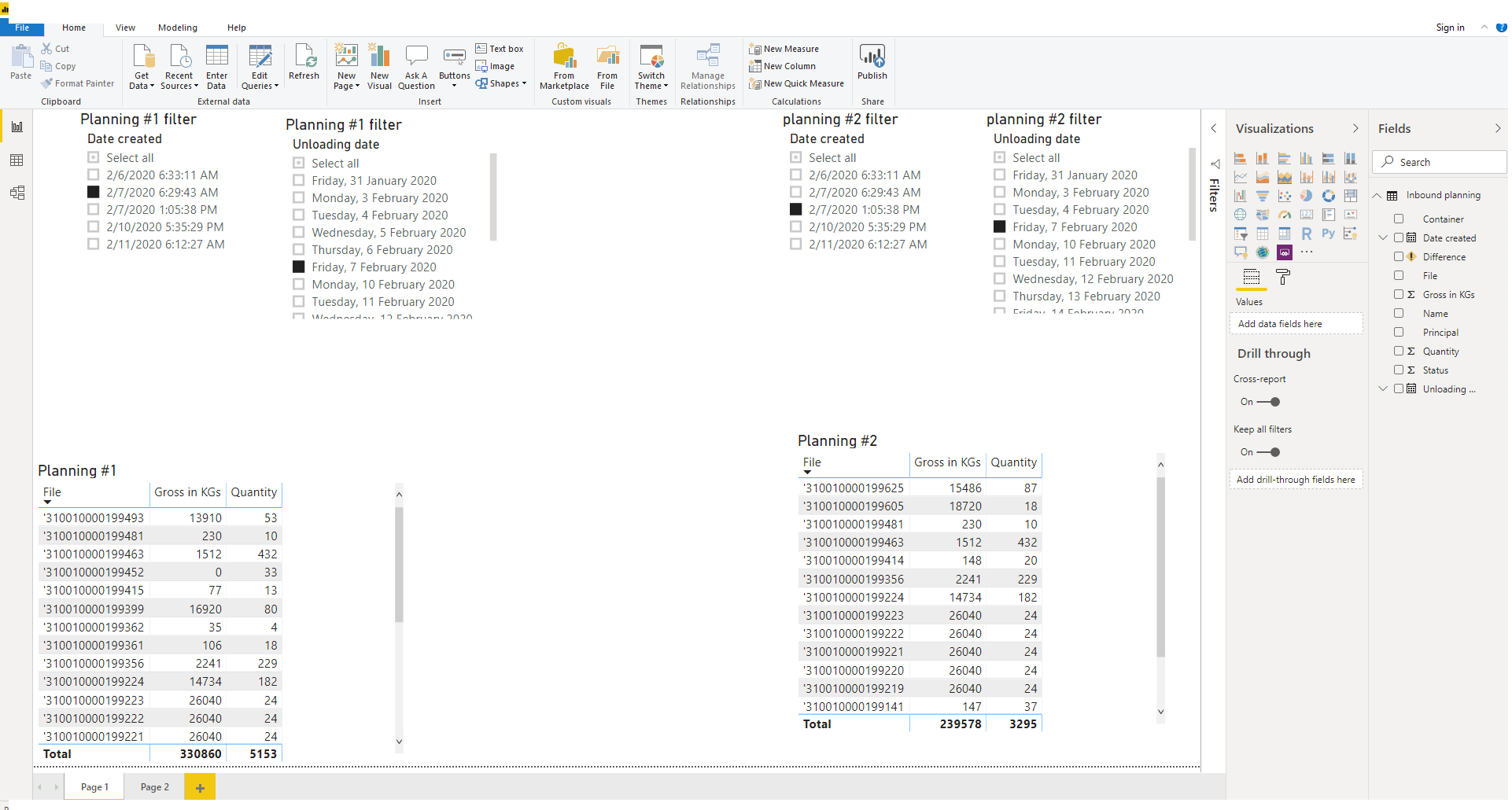 show difference between tables - Microsoft Fabric Community
