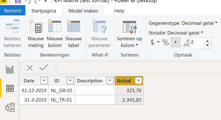 Power KPI Matrix Decimal point - Microsoft Fabric Community