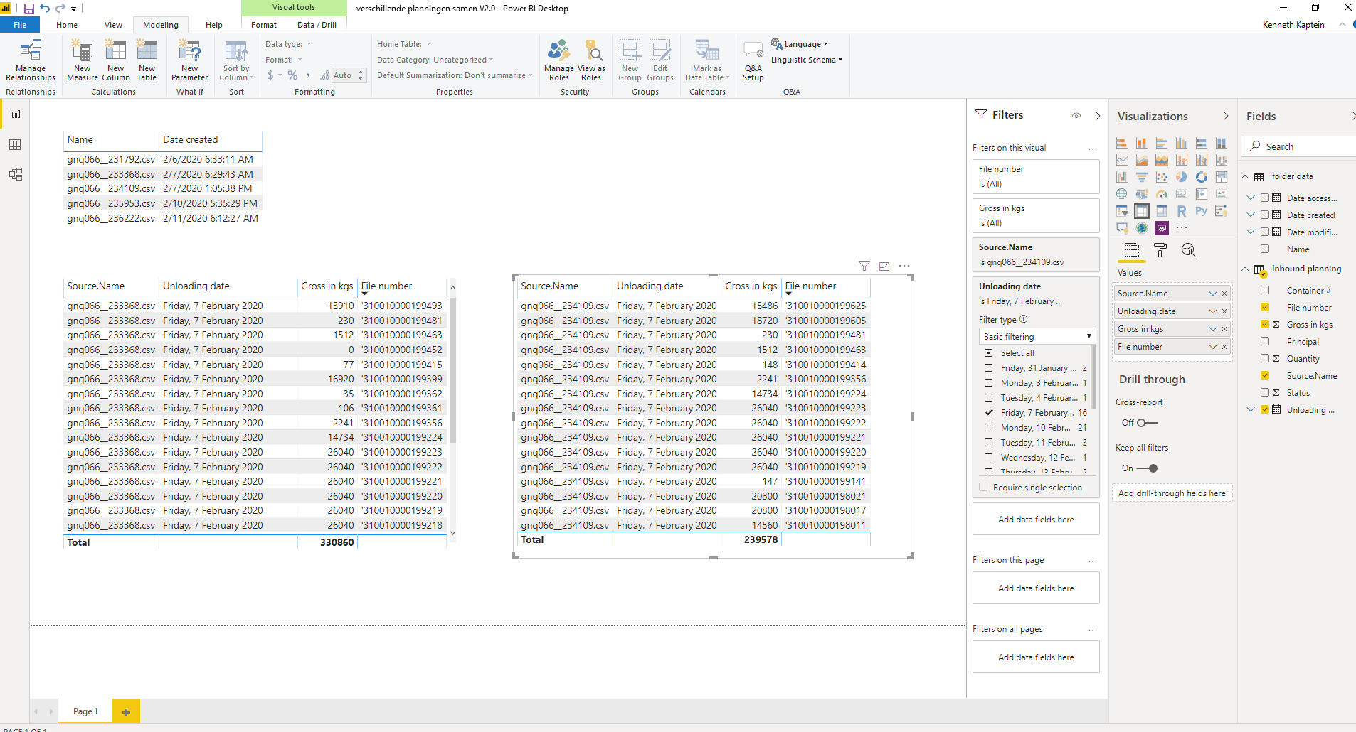 show difference between tables - Microsoft Fabric Community