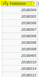 Enddatum means end date