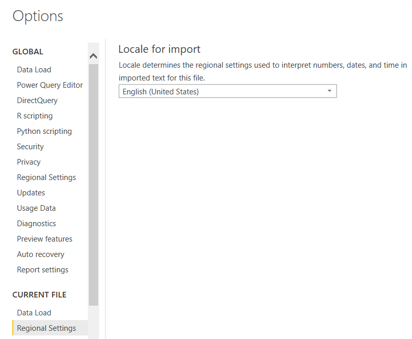 Power BI Does Not Assume Regional Settings For Tho Microsoft