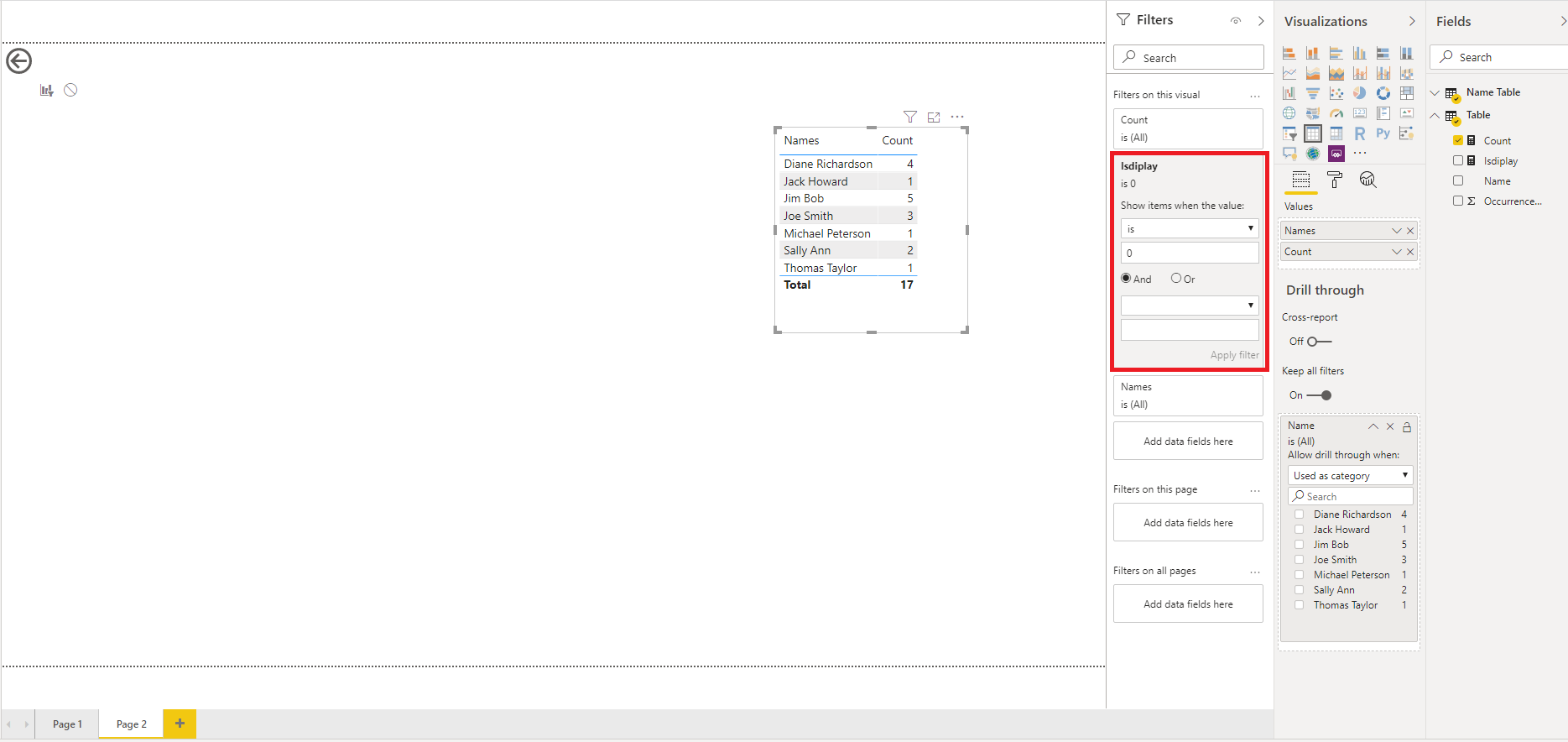Solved: Filtered table to filter another table - Microsoft Fabric Community