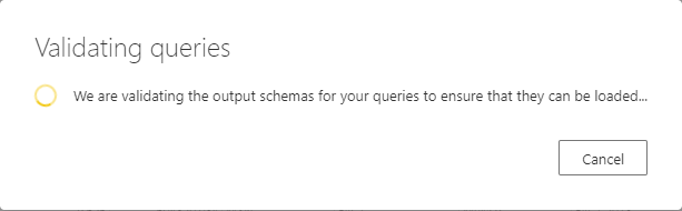 Problem with Query validation in Dataflows - Microsoft Fabric Community