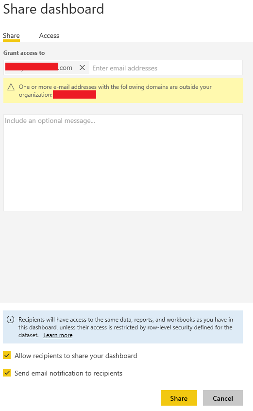 Sharing dashboards without office 365 - Microsoft Fabric Community