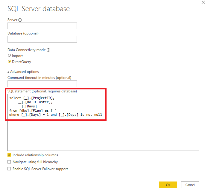 Filtering before import of data - Microsoft Fabric Community