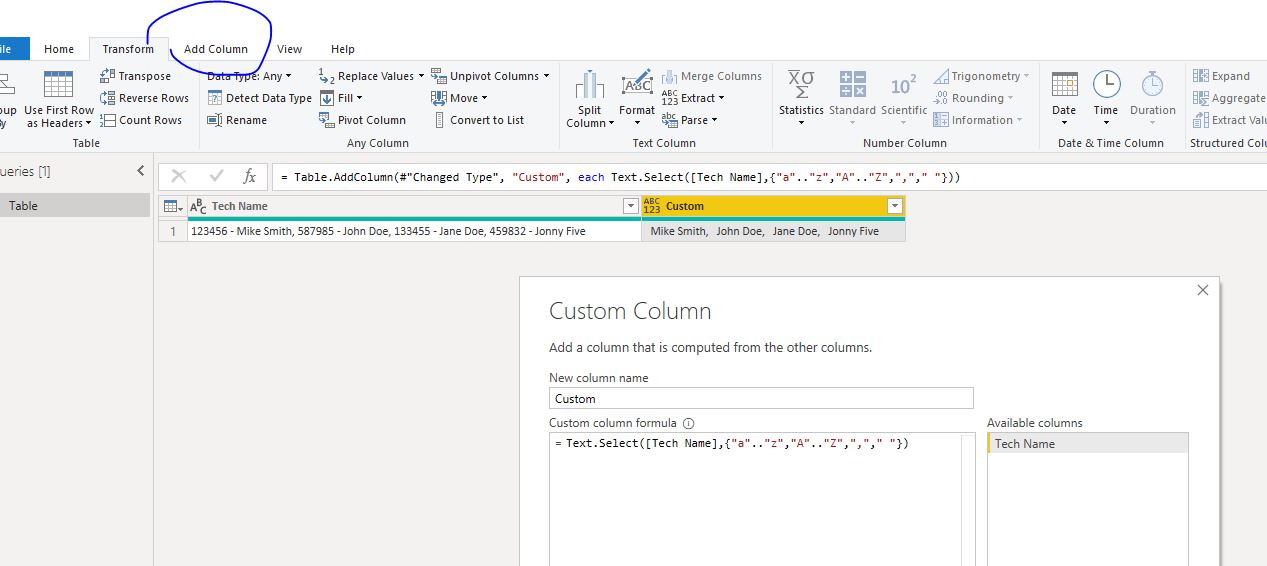 Splitting and removing text from a column - Microsoft Fabric Community