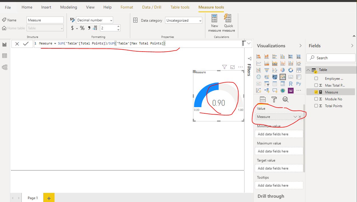 Solved: quick measure total points - Microsoft Fabric Community