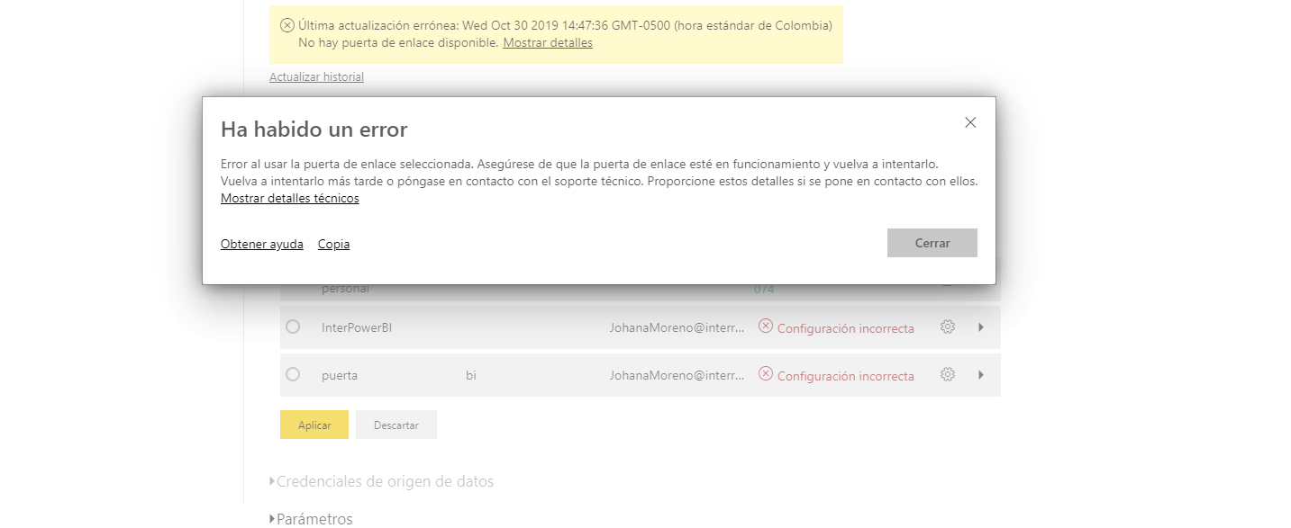 Solved: Error Connecting the Gateway - Microsoft Fabric Community