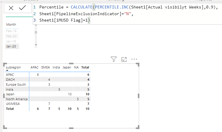 Percentile Calculation - Microsoft Fabric Community