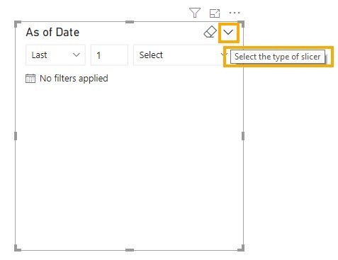 Step1: select the type of slicer