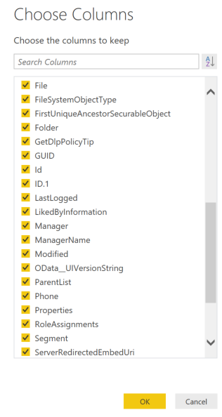SPO column missing from Power Query - Microsoft Fabric Community