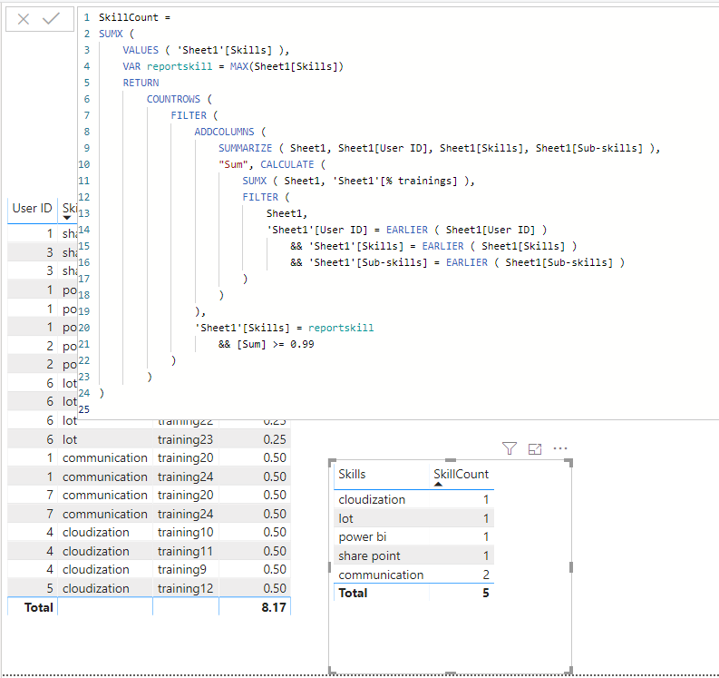Solved: measure total with multiple criteria - Microsoft Fabric Community
