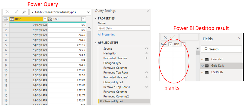 PBI desktop is blank after query