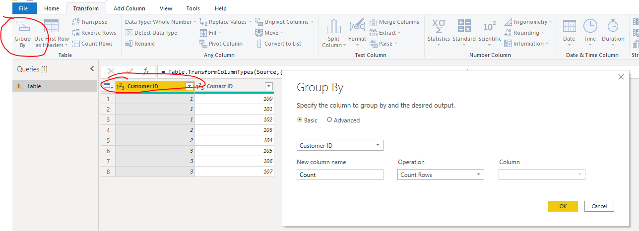 Solved: Calculate a grouped count based on a previous grou ...
