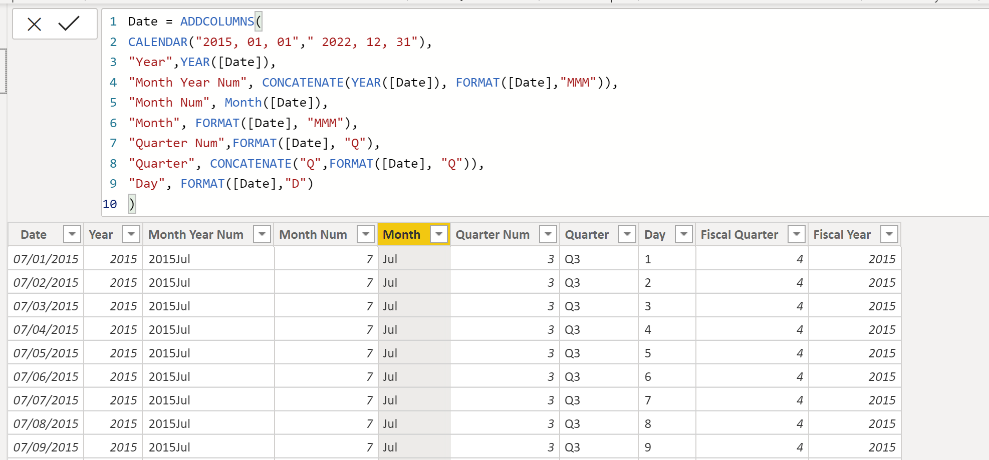 Measure in a calculated column per month - Microsoft Fabric Community