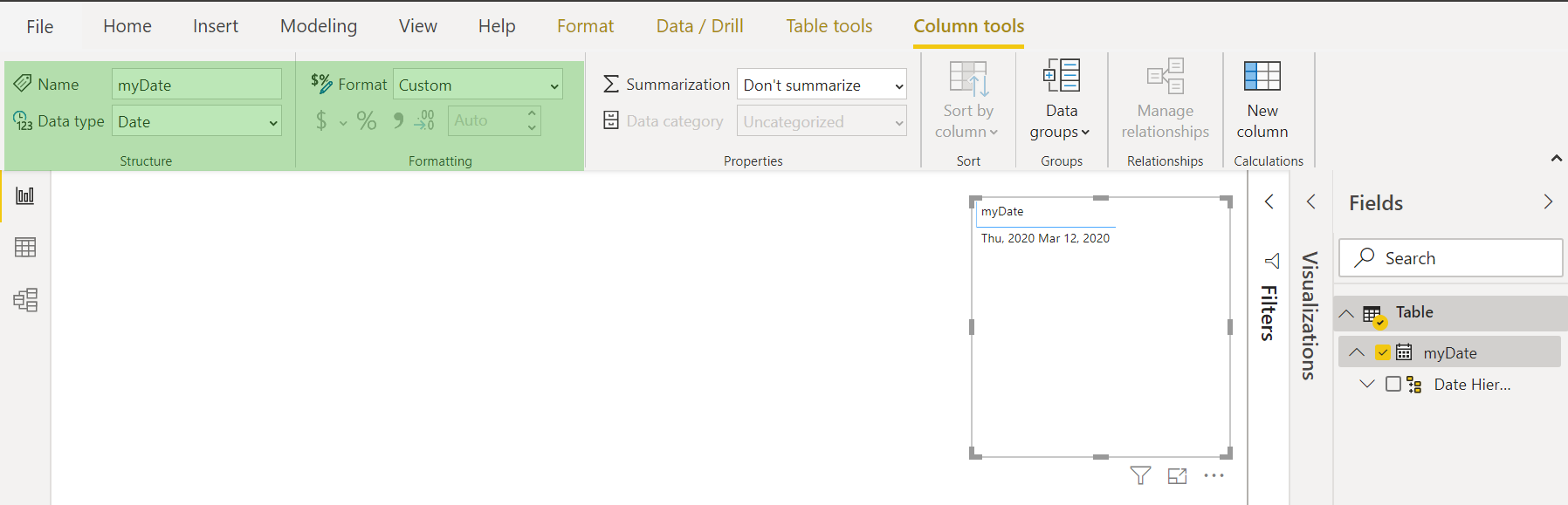 Solved: Formatting date columns while preserving data type - Microsoft ...