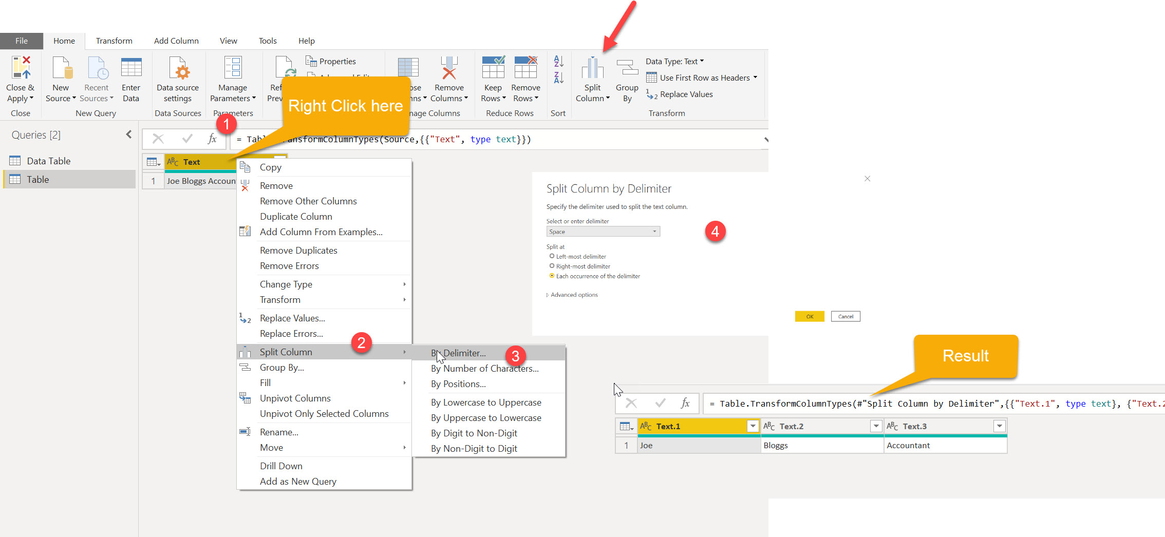 Solved: Split Column - Microsoft Fabric Community