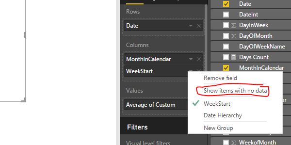Re: How to achieve Matrix report with Months next ... - Microsoft ...