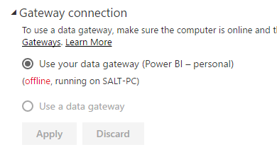 Solved: Not able to use enterprise data gateway - Page 2 - Microsoft ...