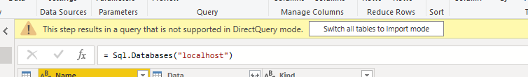 Solved: Change data source mode: from SQL query to LOAD - Microsoft ...