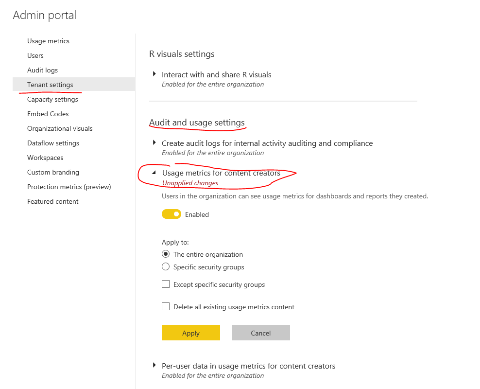 Usage Metrics Report not refreshing - Microsoft Fabric Community