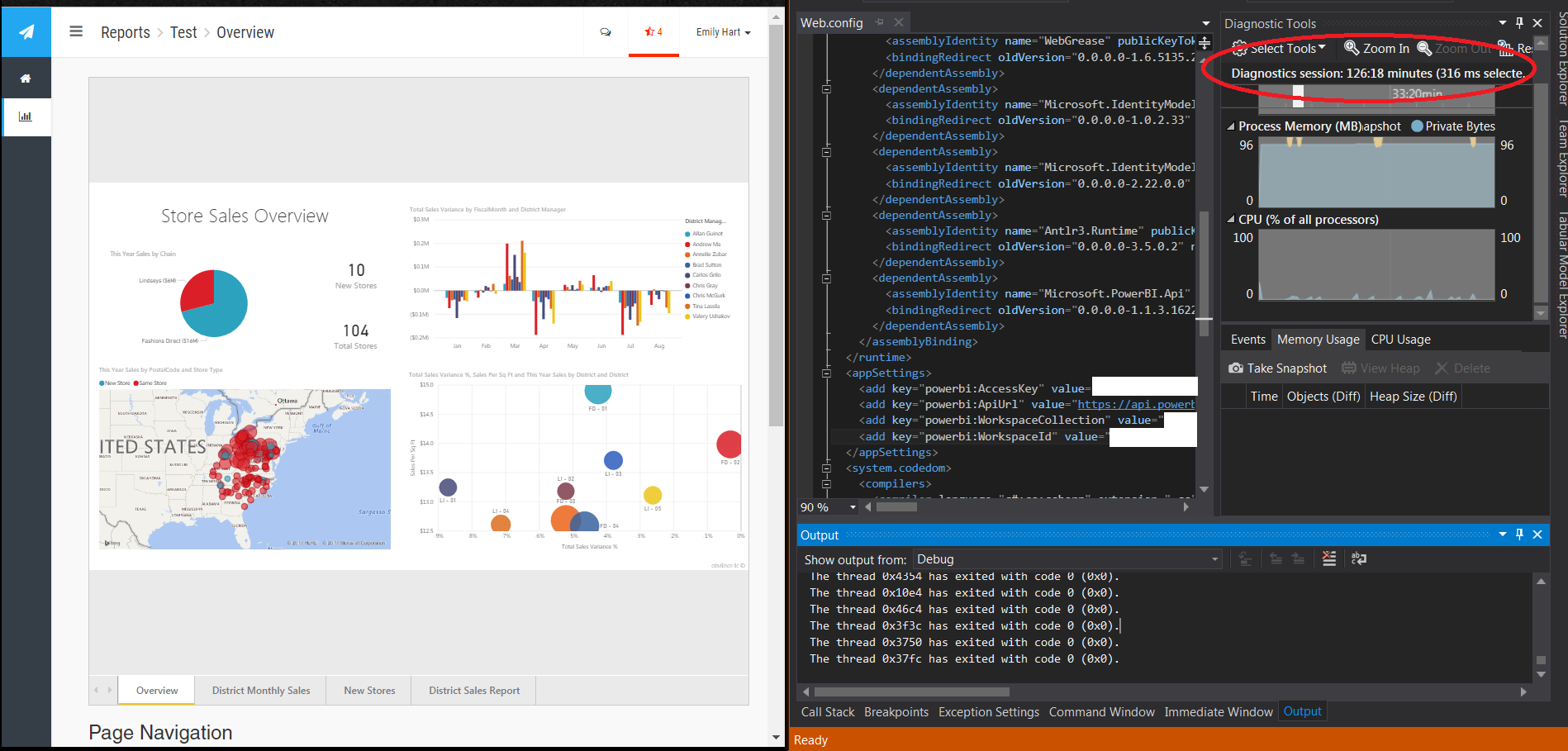 Power BI Embedded Example 
