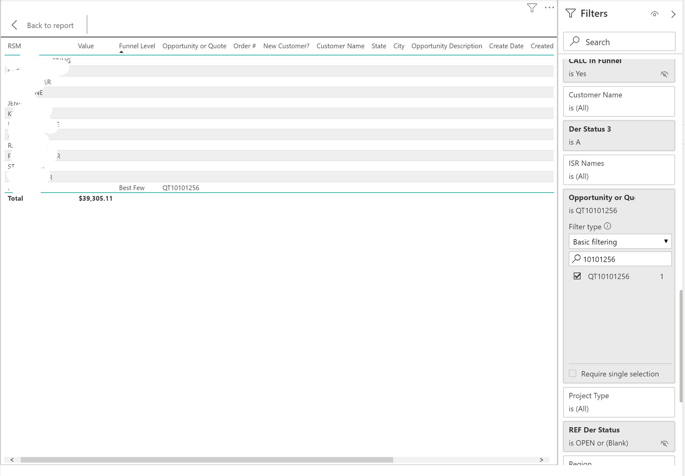 Value in table visual displays only in the totals ... - Microsoft ...