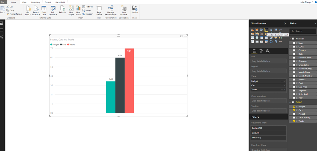 Bar diagramm with separate sub-columns? - Microsoft Fabric Community