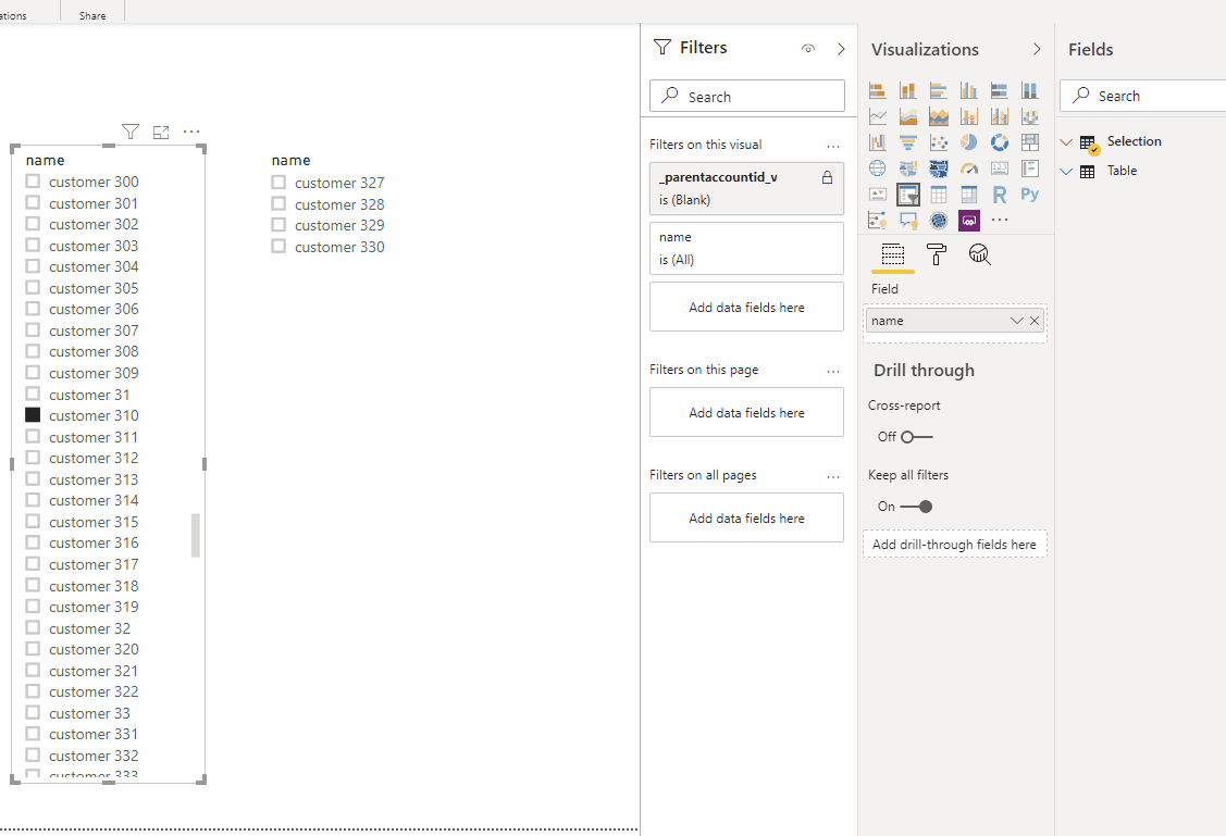 Solved: Select value in slicer 1 and then a value shows in ...