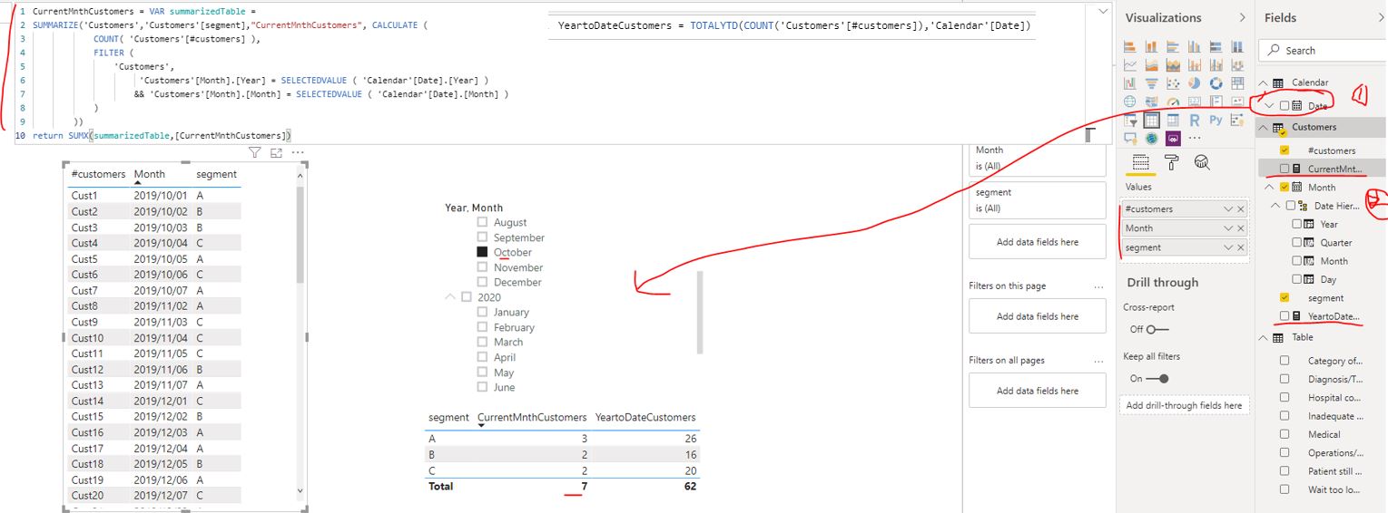 Based on selection chart for Month vs YTD - Microsoft Fabric Community
