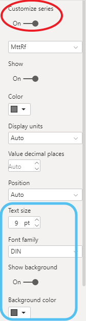 Customize data labels in dual axis line chart not ... - Microsoft ...