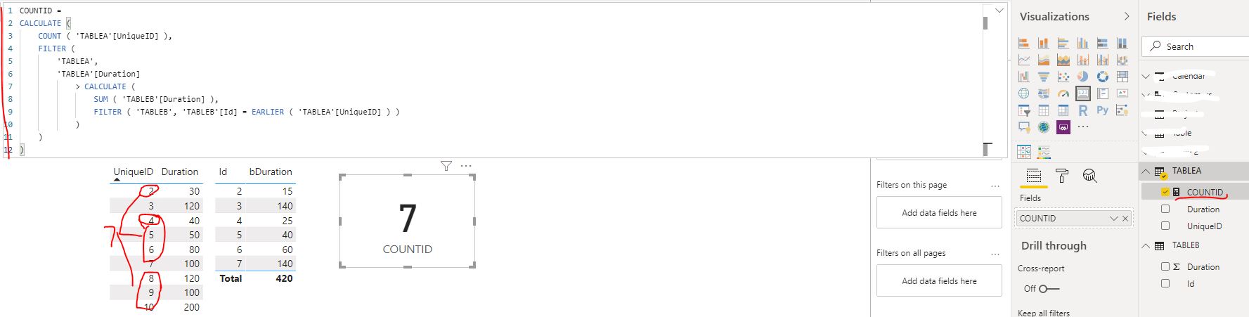 Solved: Need to write a calculation based on two tables wi ...