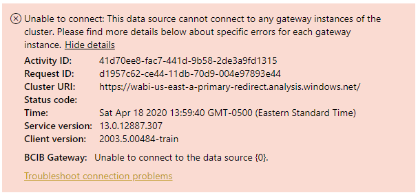Data Source Error