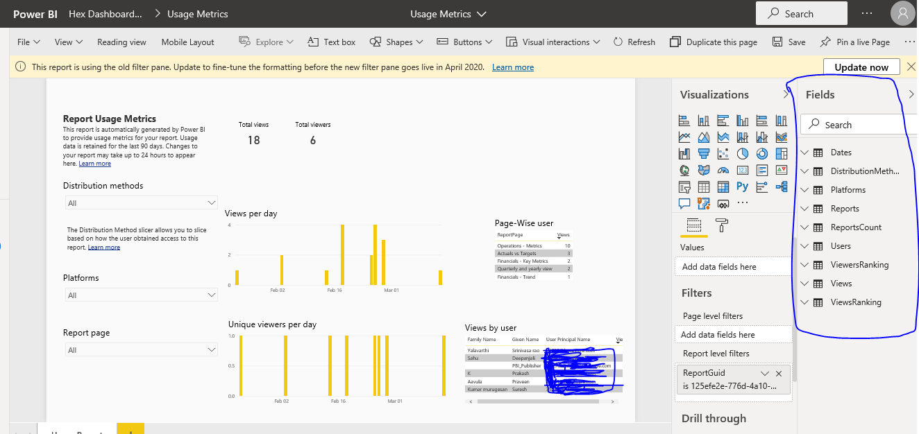 usage metrics development - Microsoft Fabric Community