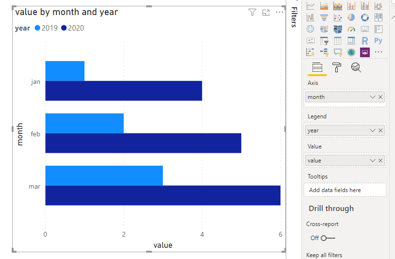 Solved: Pair columns in clustered barchar - Microsoft Fabric Community
