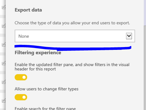 Disable Export to excel for Paginated reports (Pow... - Microsoft ...