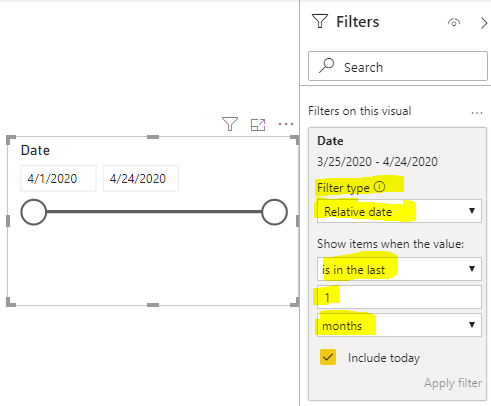 Solved: Set default date on date slicer - Microsoft Fabric Community