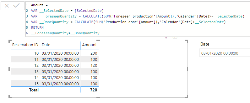 Measure from two fact tables depending on a date - Microsoft Fabric ...