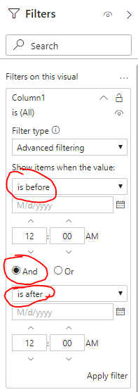 Solved: Bar chart based on time filter - Microsoft Fabric Community