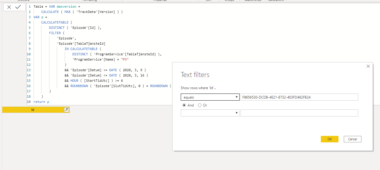 SQL query to DAX - Microsoft Fabric Community