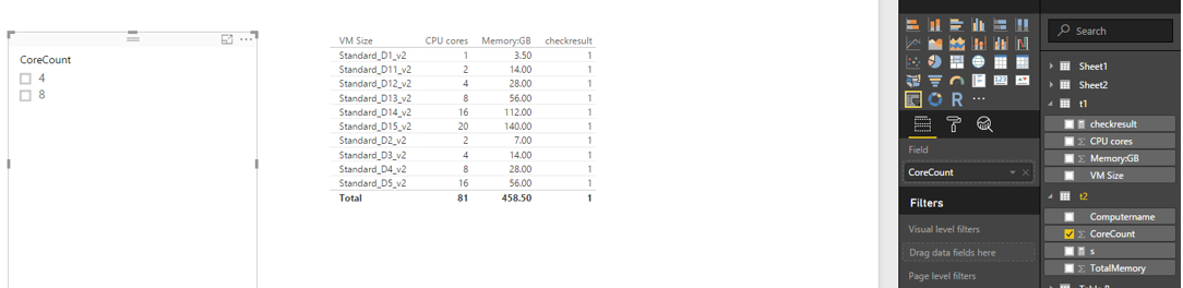 Solved: Measure to filter two seperate tables - Microsoft Fabric Community