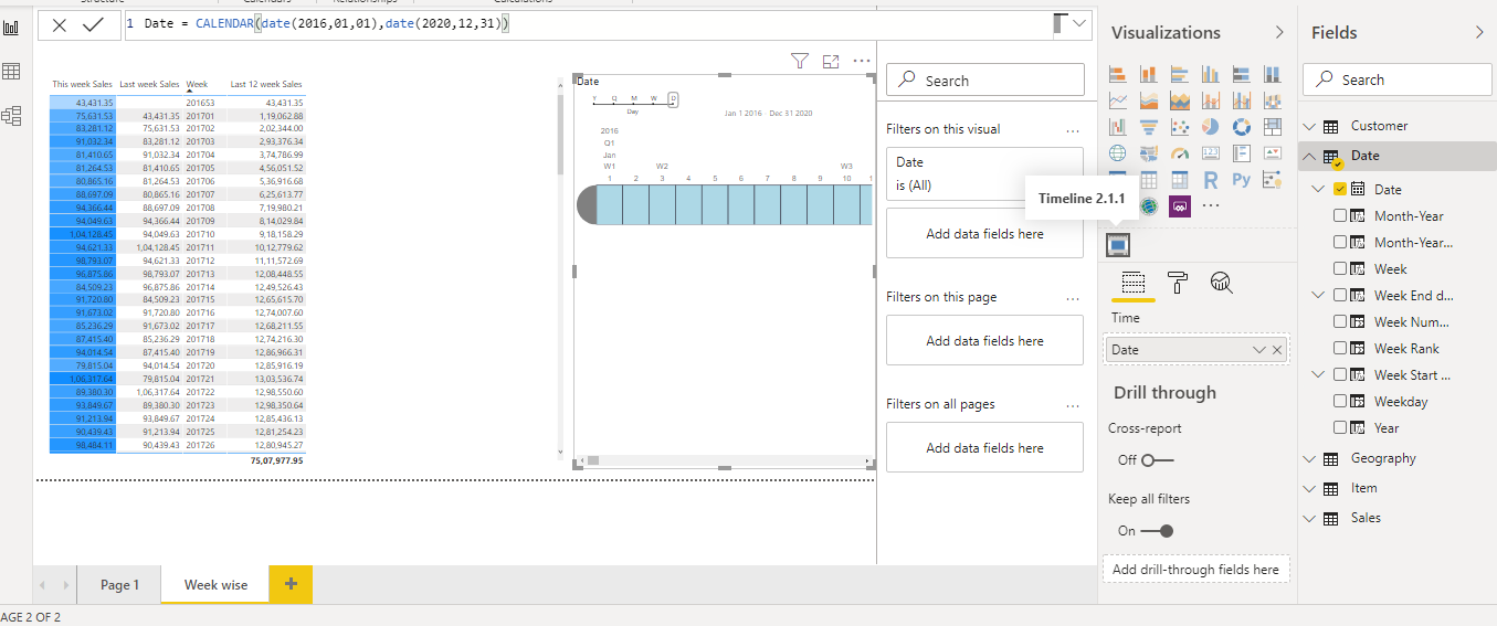 Get the data that has been filtered in a TIMELINE - Microsoft Fabric ...