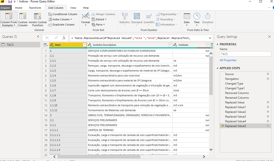 Convert Summarized table with multiple levels from... - Microsoft ...