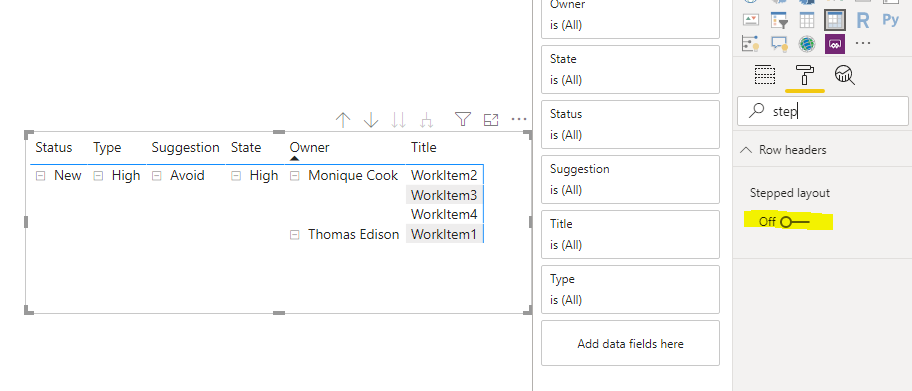 Solved: Display data in a table visual using two linked ta ...