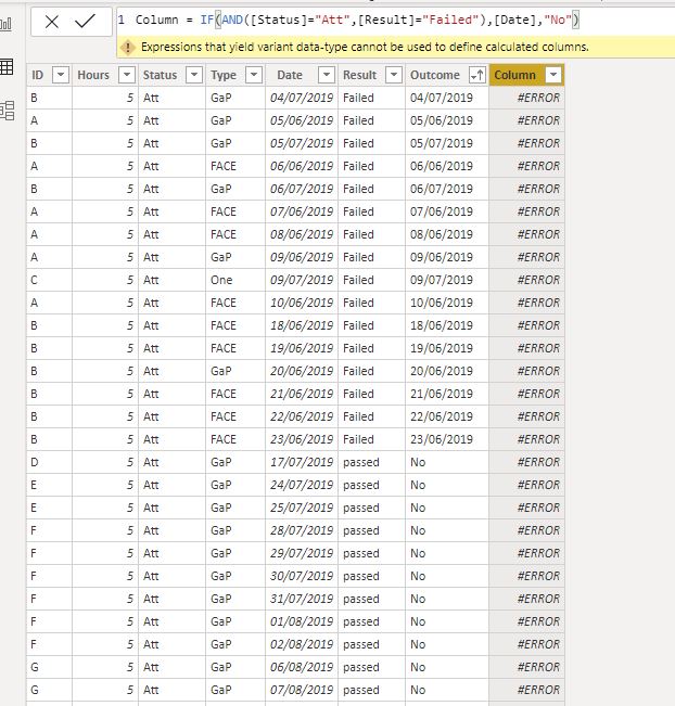 Return Date if condition is True - Microsoft Fabric Community