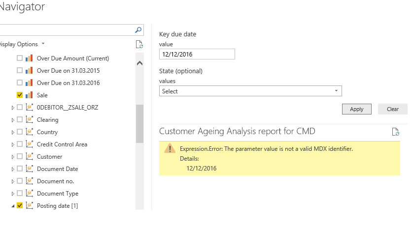 Solved: Invalid MDX identifier issue while connecting to S ...