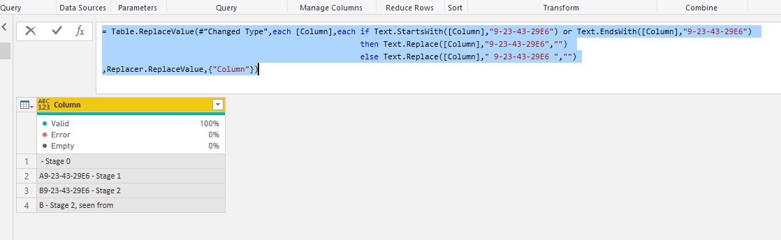 replacing specific text within Cells - Microsoft Fabric Community