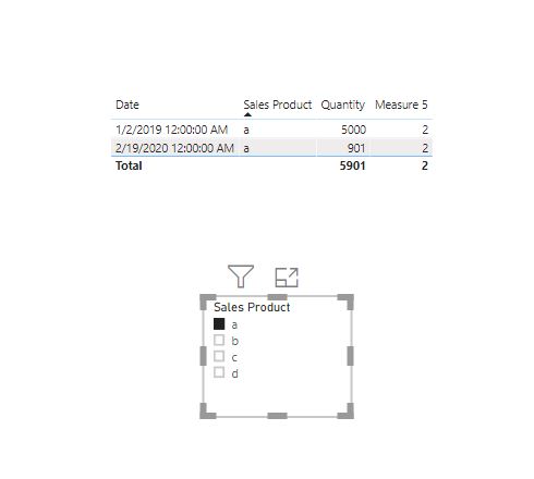 count number of visible rows with specific product - Microsoft Fabric ...